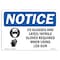 Signmission OSHA Sign, UV Glasses And Latex Nitrile With, 10in X 7in Rigid Plastic, 10" W, 7" H, Landscape OS-NS-P-710-L-18851 - alternate 1